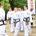 Sporten praznik v park „Zaimov“ vapreki dazhda Poredno yubileyno sabitie na FOZ, taekuondo 2