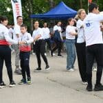 Sporten praznik v park „Zaimov“ vapreki dazhda Poredno yubileyno sabitie na FOZ, uprazhneniya